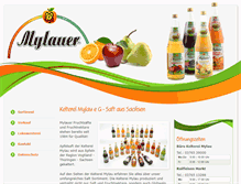 Tablet Screenshot of kelterei-mylau.de